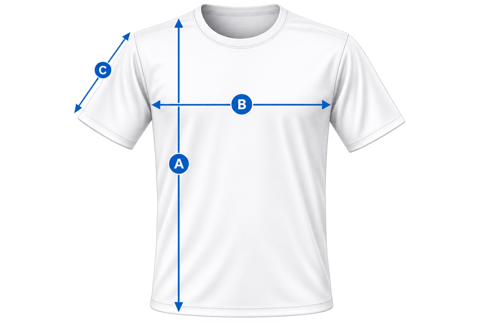 Ilustrasi size chart jersey
